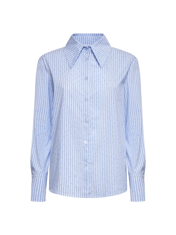 Sil Camicia a righe con colletto maxi