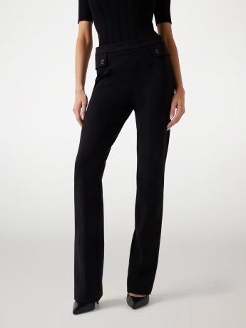 Guess PANTALONE GWEN  IN TESSUTO ELASTICIZZATO NERO