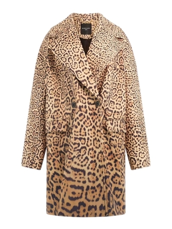 Guess CAPPOTTO MINA  FANTASIA ANIMALIER