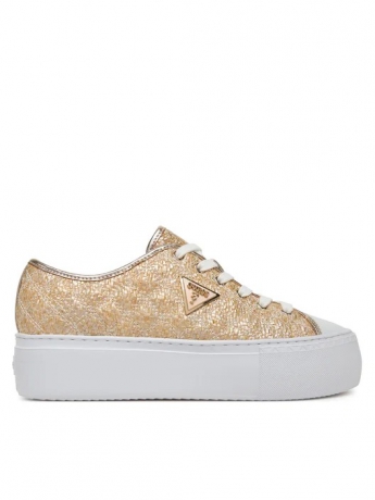 Guess sneakers JOEZI in ecopelle logata oro