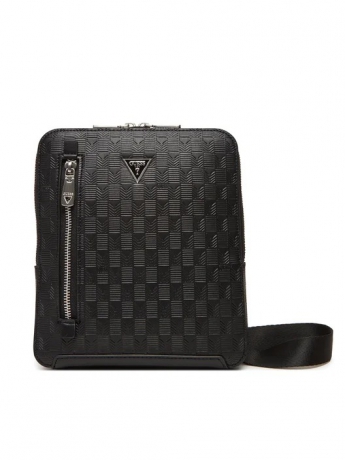 Guess borsa tracolla media  TORINO ful zip in pelle goffrata