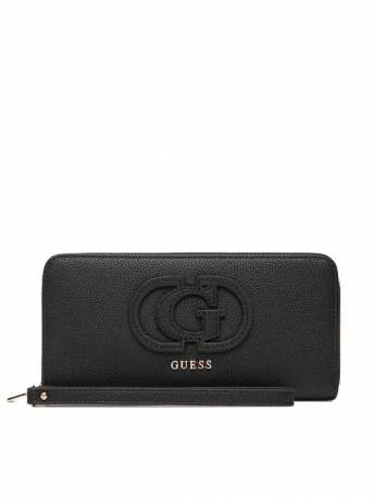 Guess PORTAFOGLIO GRANDE IN ECOPELLE BEIGE CHIARO ZIP AROUND LOGO G
