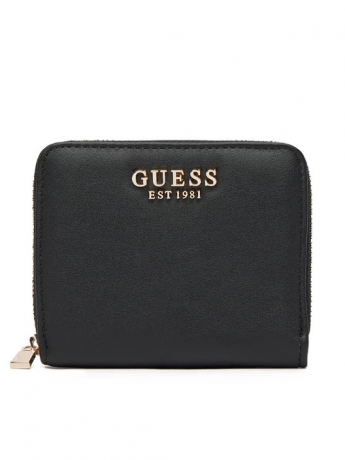 Guess Mini portafoglio Talent saffiano NERO