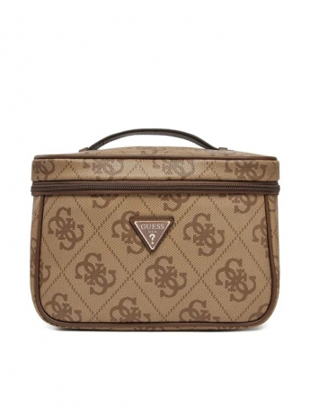 Guess BEauty BERTA IN ECOPELLE BEIGE SCURO CON LOGO ALL OVER