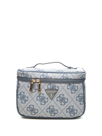 Guess BEauty BERTA IN ECOPELLE CELESTE CHIARO  CON LOGO ALL OVER