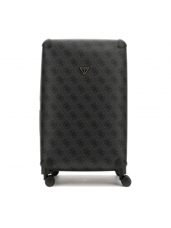 Guess trolley28 BERTA IN poliuretano RIGIDO NERO   CON LOGO ALL OVER