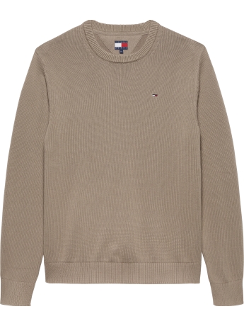Tommy Hilfiger Maglione slim essenziale girocollo beige