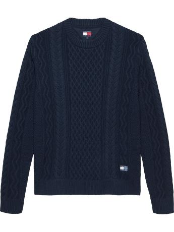 Tommy Hilfiger Pullover slim fit con distintivo Tommy BLUE