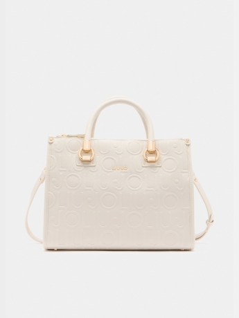 Liu-jo Borsa satchel media con logo panna