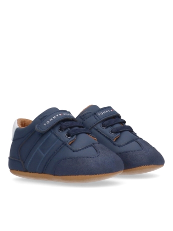 Tommy Hilfiger sneakers infant blu con velcro