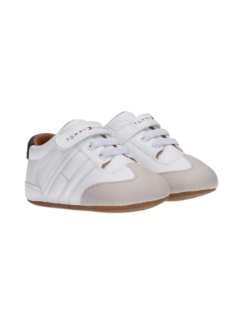 Tommy Hilfiger sneakers infant bianca con velcro