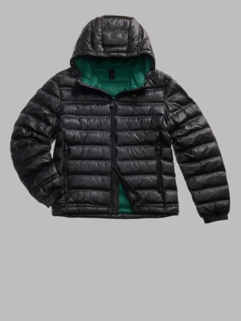 Blauer GIUBBOTTO TERMOSALDATO CON CAPPUCCIO  NERO CHARLES