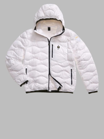 Blauer GIUBBOTTO  PIUMINO AD ONDE BIANCO WAVE