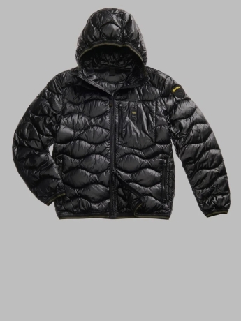 Blauer GIUBBOTTO PIUMINO AD ONDE NERO  WAVE