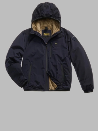 Blauer GIUBBOTTO BLU CON INTERNO IN ECO PELLICCIA DEVON