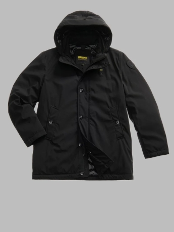 Blauer PARKA NERO CON CAPPUCCIO REMOVIBILE CHESTER