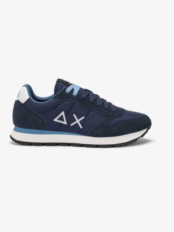 Sun68 Sneaker Tom in nylon e suede blue