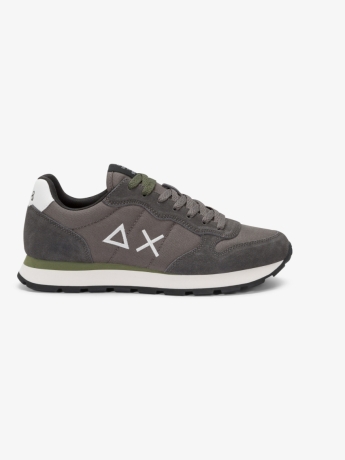Sun68 Sneaker Tom in nylon e suede grigio scuro