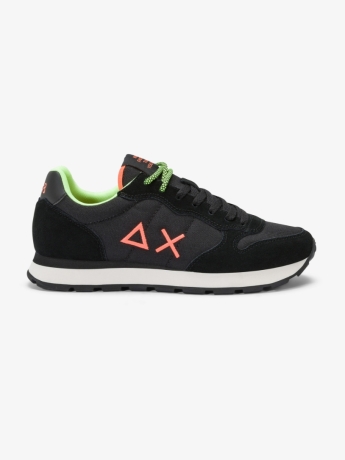 Sun68 Sneaker Tom con logo fluo nero
