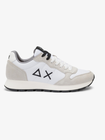 Sun68 Sneaker Tom in pelle e suede bianco