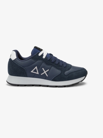 Sun68 Sneaker Tom in pelle e suede navy blue