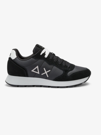 Sun68 Sneaker Tom in pelle e suede nero