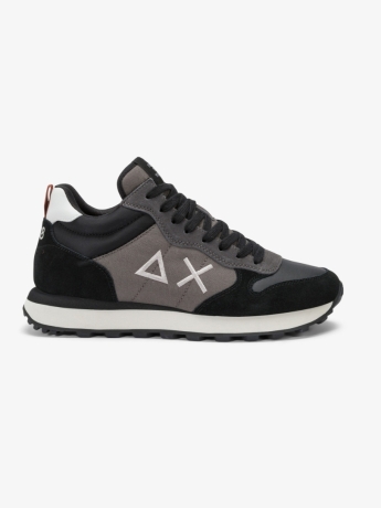 Sun68 Sneaker Tom 2.0 Solid in nylon e suede nero