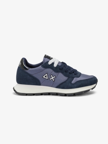 Sun68 Sneaker Ally Bright in nylon e suede navy blue