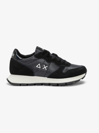 Sun68 Sneaker Ally Bright in nylon e suede nero