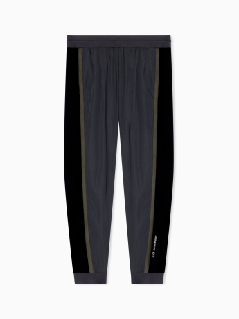 Emporio Armani Pantaloni jogger Athletic Colour Block in nylon e misto viscosa