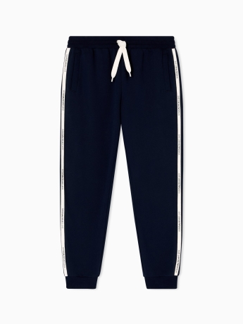 Emporio Armani Pantaloni jogger Logo Series in misto cotone BLU