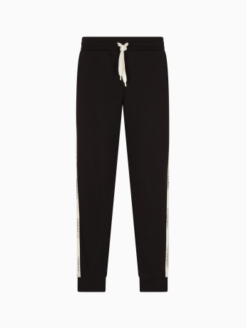Emporio Armani Pantaloni jogger Logo Series in misto cotone NERO