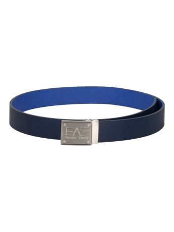 Emporio Armani Cintura reversibile IN ECOPELLE BLU E AZZURRA