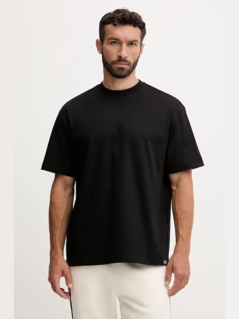 Emporio Armani t-shirt in cotone NERO CON RICAMO POSTERIORE