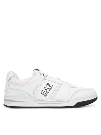 Emporio Armani Sneakers Baseline in pelle BIANCA