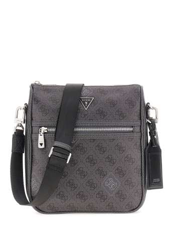 Guess Mini tracolla Milano 4G logo nero con logo all over