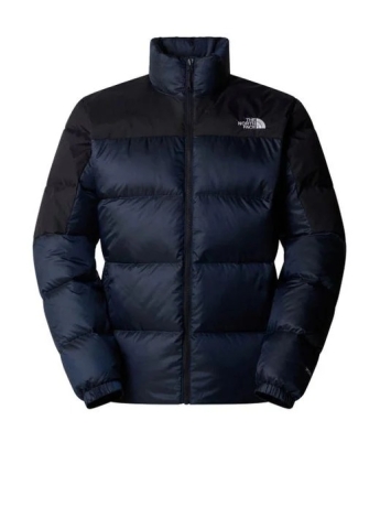 The North Face giubbotto piumino DIABLO DOWN 2.0 bicolor blu e nero con micro logo
