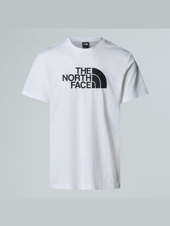 The North Face T-shirt Easy in cotone riciclato bianco con stampa frontale