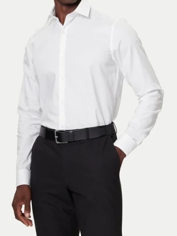 Calvin Klein camicia bianca slim fit