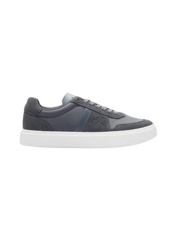 Calvin Klein sneakers in pelle scamosciata grigia con logo