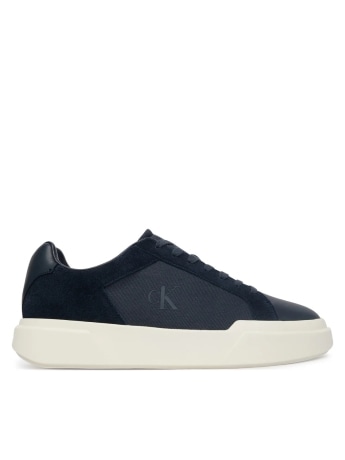 Calvin Klein sneakers chunky uomo blu scure con logo laterale