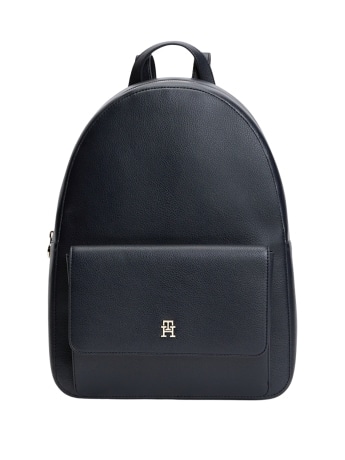 Tommy Hilfiger zaino donna icon blu con placca logo monogram