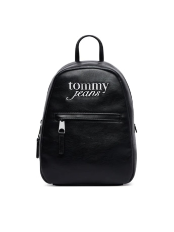 Tommy Hilfiger zaino in ecopelle donna tjw bold backpack con logo nero