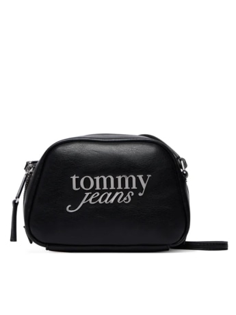 Tommy Hilfiger borsetta donna in ecopelle tjw bold camera bag con logo al centro nero
