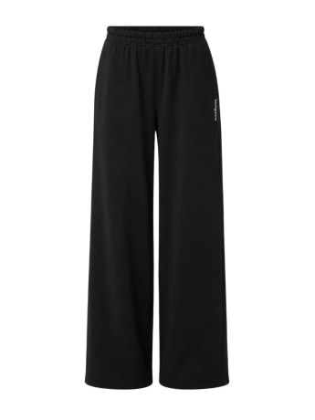 Tommy Hilfiger pantaloni da tuta donna neri wide leg