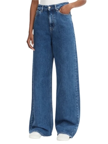 Tommy Hilfiger jeans donna regular fit claire hr wide bj4133 blu