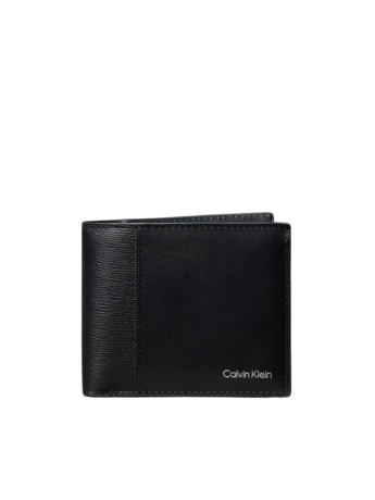 Calvin Klein portafoglio uomo in pelle nera con protezione rfid e logo