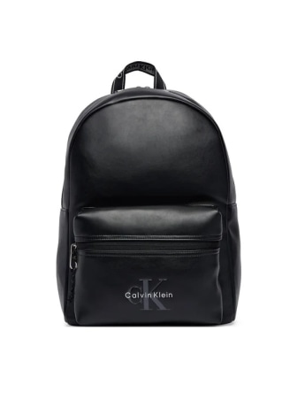 Calvin Klein zaino uomo in ecopelle nera con logo