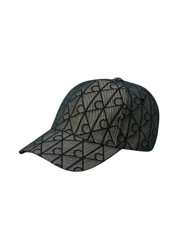 Calvin Klein cappello uomo/unisex jacquard monogram beige/nero