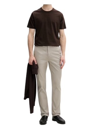 Calvin Klein pantaloni slim fit da uomo in cotone beige